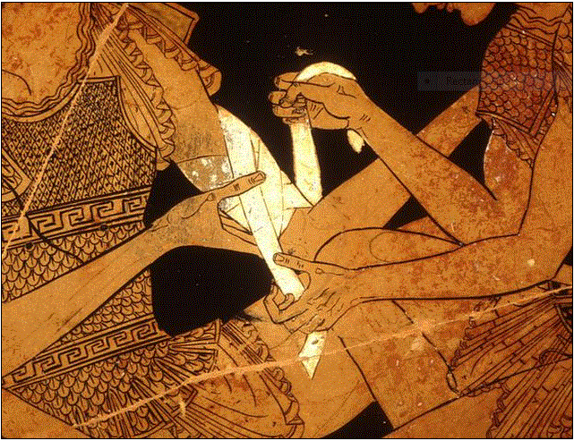 Achilles Bandaging Patroklos