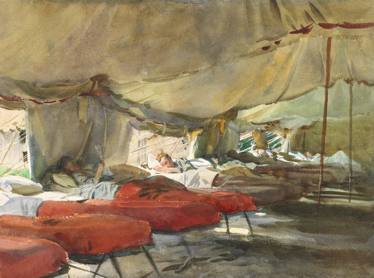 Interior of a Hospital Tent, John Singer Sargent